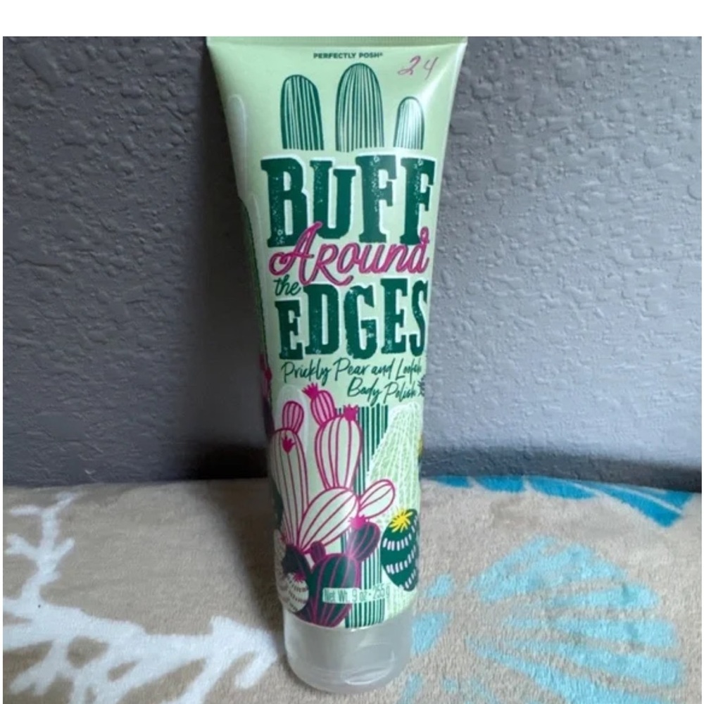 Perfectly Posh~Buff Around the Edges Prickly Pear and Aloe Body Polish~NEW - Picture 4 of 5